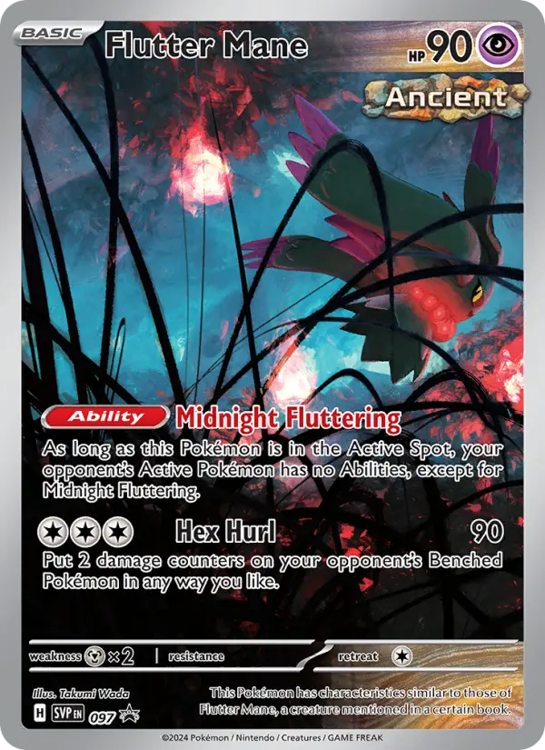 Flutter Mane Non-Foil 097/225 SVP Black Star Promos Pokémon Card