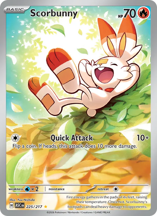 Scorbunny Holo 225/217 Ascended Heroes Pokémon Card