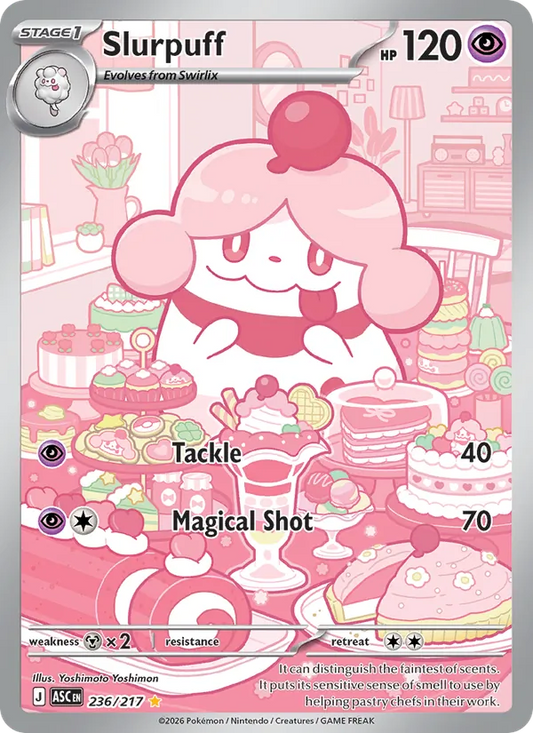 Slurpuff Holo 236/217 Ascended Heroes Pokémon Card