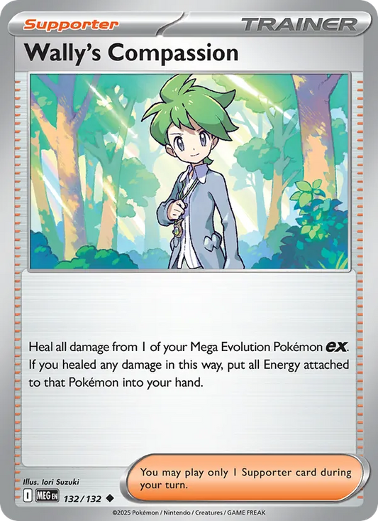 Wally's Compassion Normal 132/132 Mega Evolution Pokémon Card