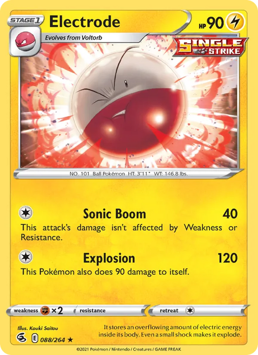 Electrode Reverse Holo 088/264 Fusion Strike Pokémon Card