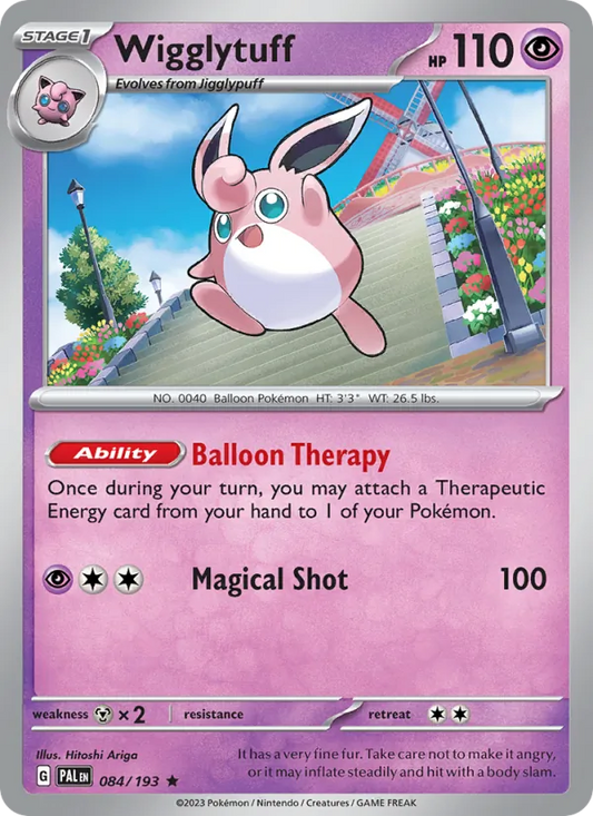 Wigglytuff Holo 084/193 Paldea Evolved Pokémon Card