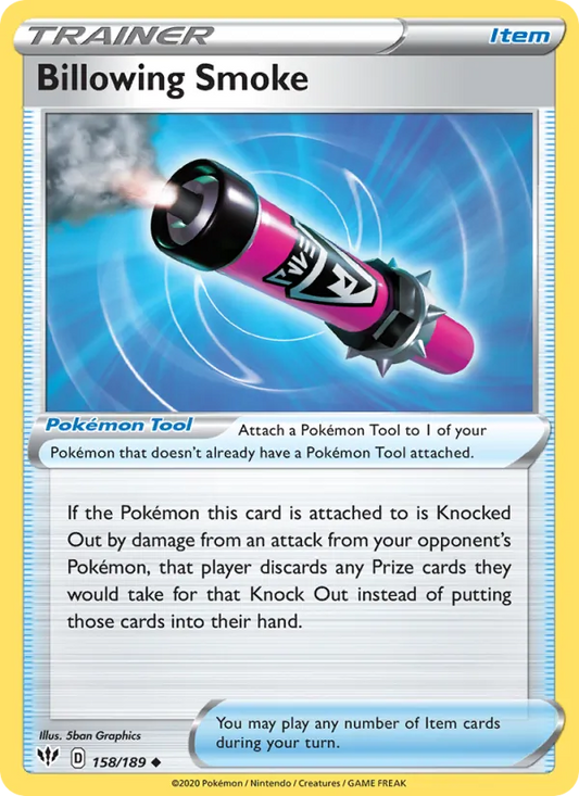 Billowing Smoke Normal 158/189 Darkness Ablaze Pokémon Card