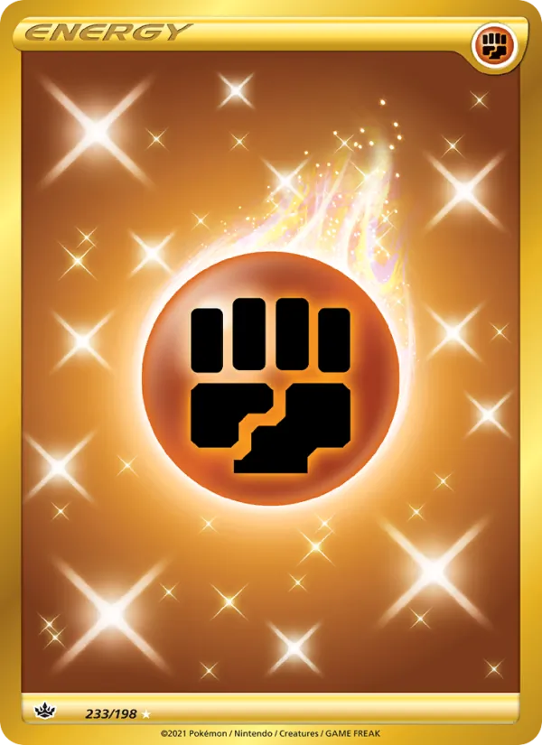 Fighting Energy Holo 233/198 Chilling Reign Pokémon Card