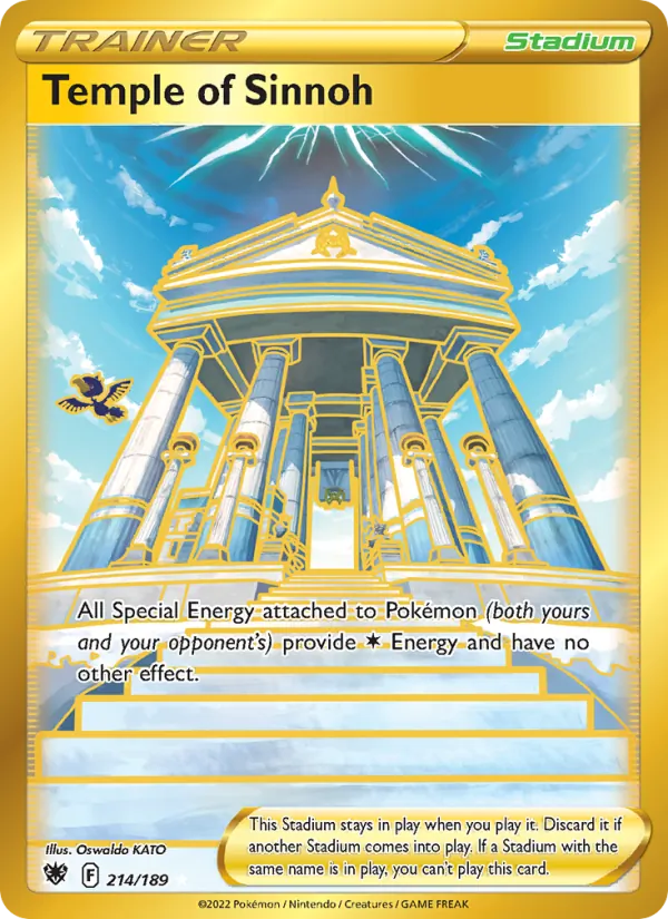 Temple of Sinnoh Holo 214/189 Astral Radiance Pokémon Card