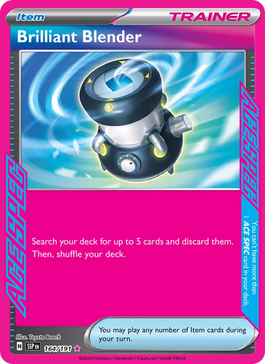 Brilliant Blender Holo 164/191 Surging Sparks Pokémon Card