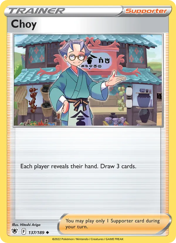 Choy Reverse Holo 137/189 Astral Radiance Pokémon Card