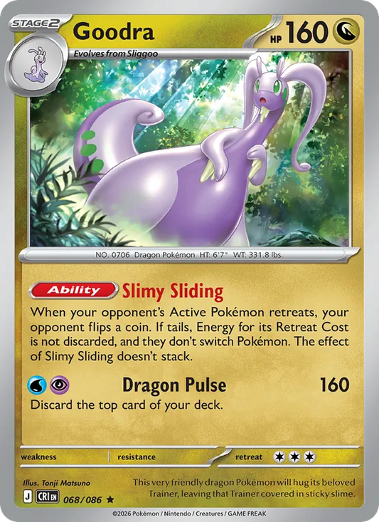 Goodra Normal 068/86 Chaos Rising Pokémon Card