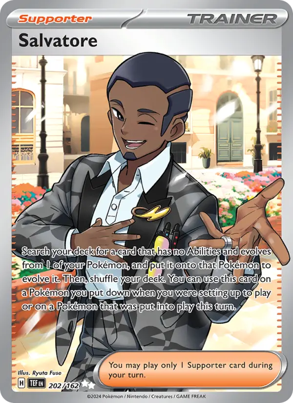 Salvatore Holo 202/162 Temporal Forces Pokémon Card