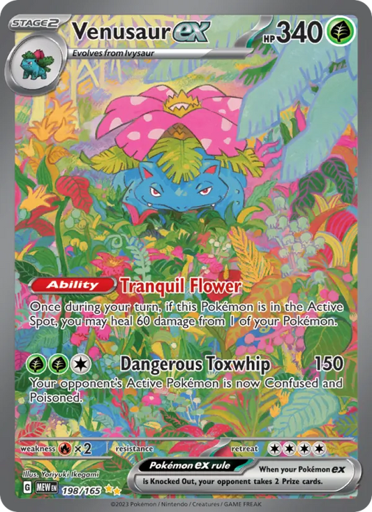 Venusaur ex Holo 198/165 151 Pokémon Card