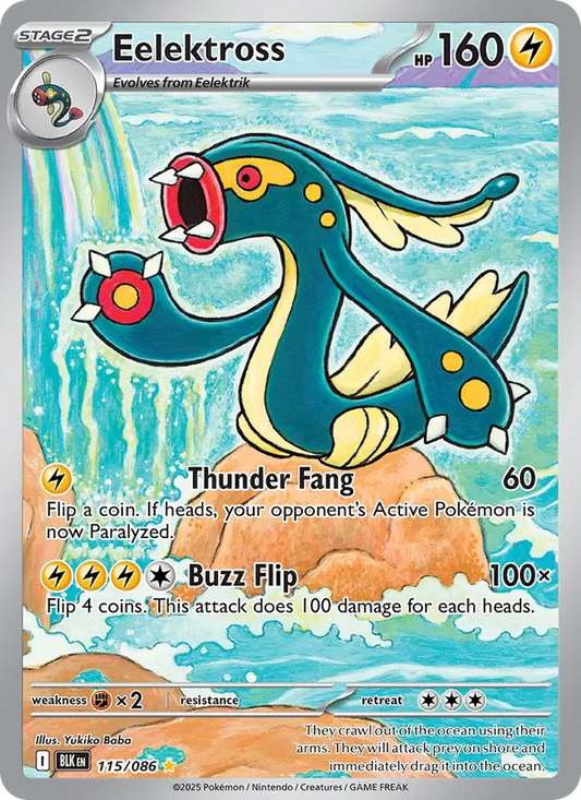 Eelektross Holo 115/86 Black Bolt Pokémon Card