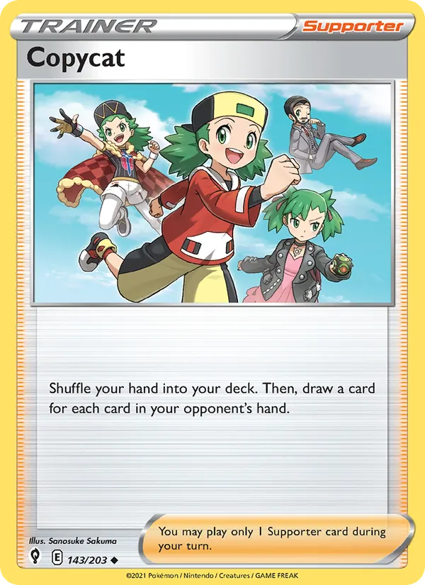 Copycat Reverse Holo 143/203 Evolving Skies Pokémon Card