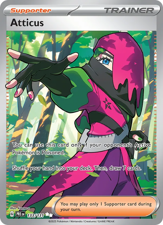 Atticus Holo 133/131 Prismatic Evolutions Pokémon Card