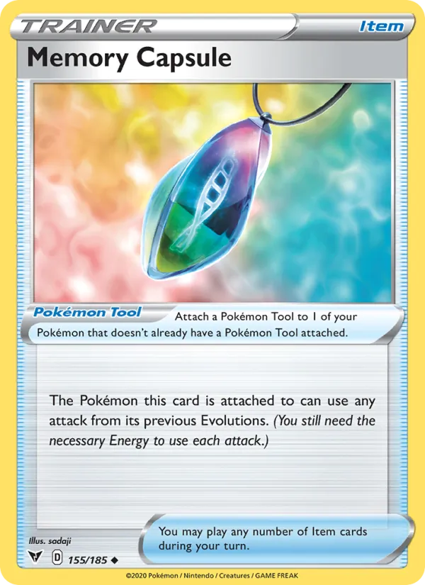 Memory Capsule Reverse Holo 155/185 Vivid Voltage Pokémon Card