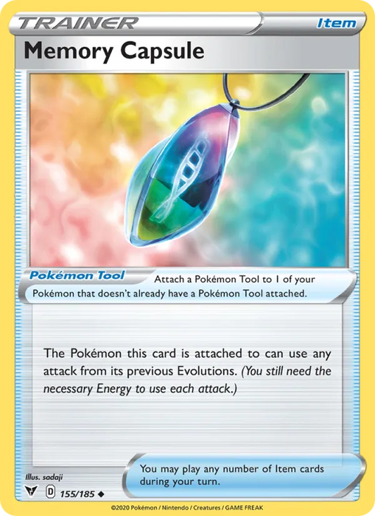 Memory Capsule Reverse Holo 155/185 Vivid Voltage Pokémon Card