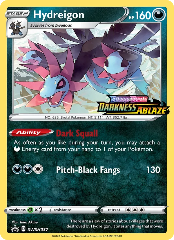 Hydreigon Holo WH037/307 SWSH Black Star Promos Pokémon Card