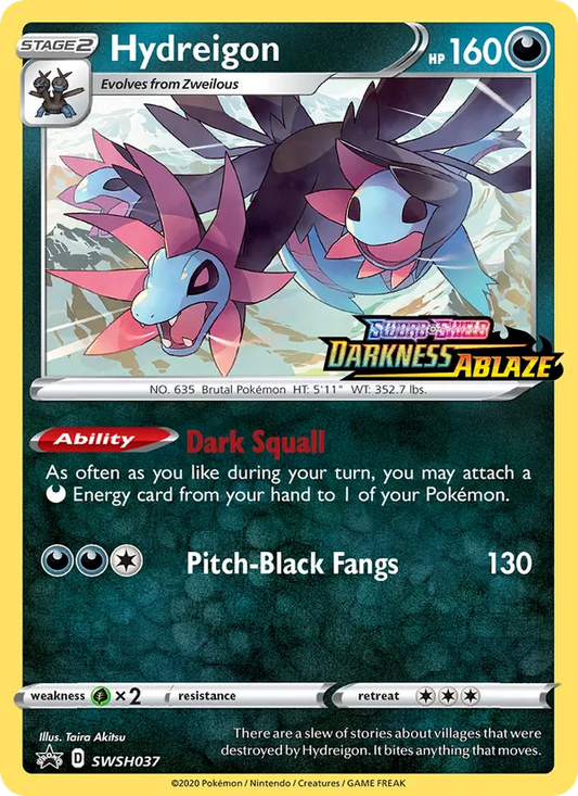 Hydreigon Holo WH037/307 SWSH Black Star Promos Pokémon Card