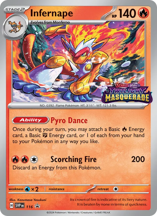 Infernape Holo 116/225 SVP Black Star Promos Pokémon Card