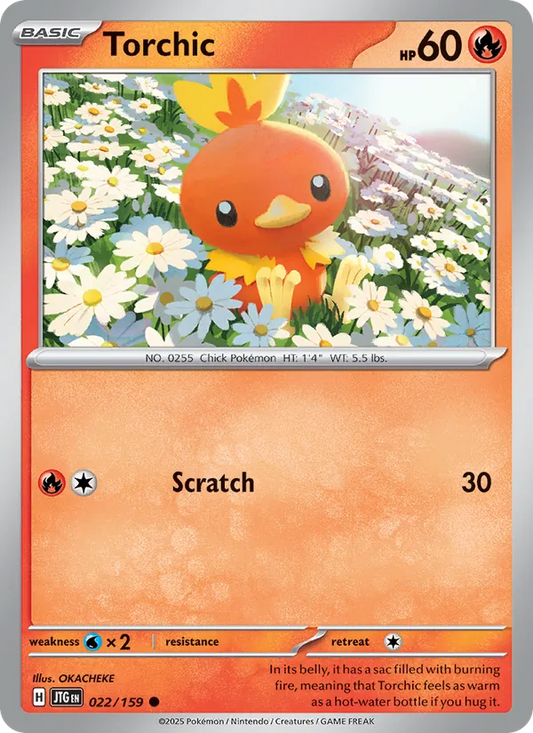 Torchic Normal 022/159 Journey Together Pokémon Card