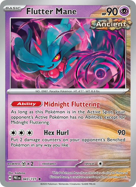 Flutter Mane Holo 043/131 Prismatic Evolutions Pokémon Card