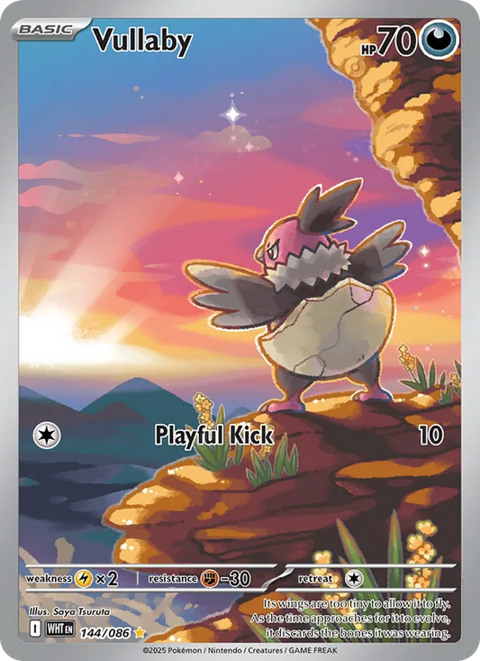 Vullaby Holo 144/86 White Flare Pokémon Card