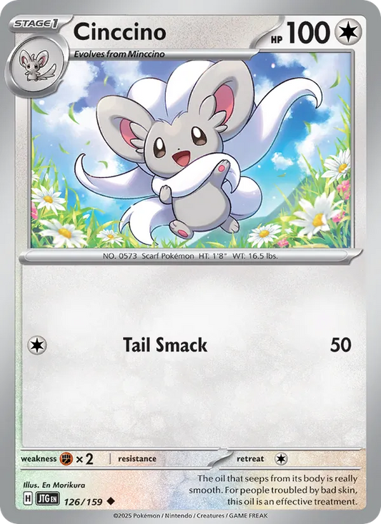 Cinccino Normal 126/159 Journey Together Pokémon Card