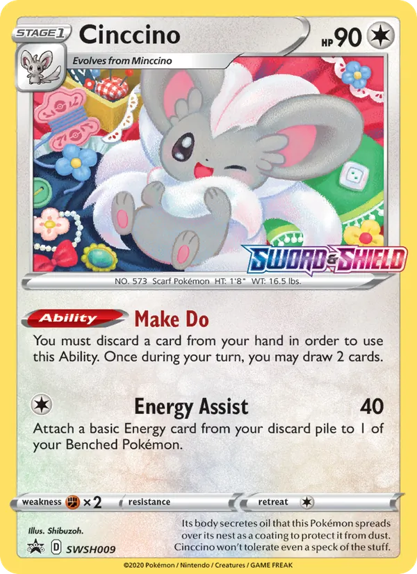 Cinccino Holo WH009/307 SWSH Black Star Promos Pokémon Card