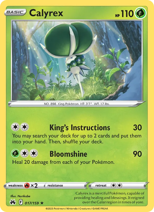 Calyrex Holo 017/159 Crown Zenith Pokémon Card