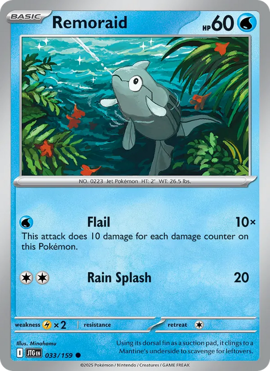 Remoraid Normal 033/159 Journey Together Pokémon Card