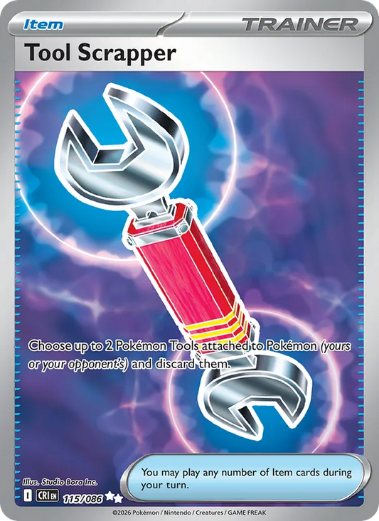 Tool Scrapper Holo 115/86 Chaos Rising Pokémon Card