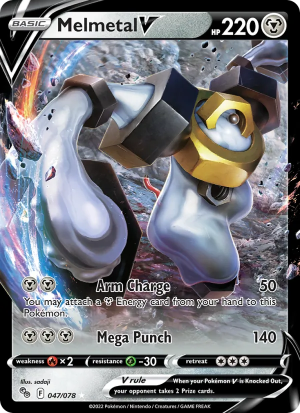 Melmetal V Holo 047/78 Pokémon GO Pokémon Card