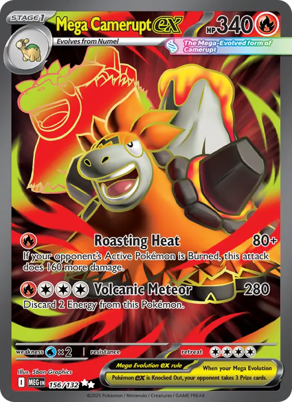 Mega Camerupt ex (MEG) 156