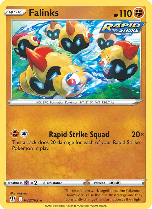 Falinks Normal 083/163 Battle Styles Pokémon Card