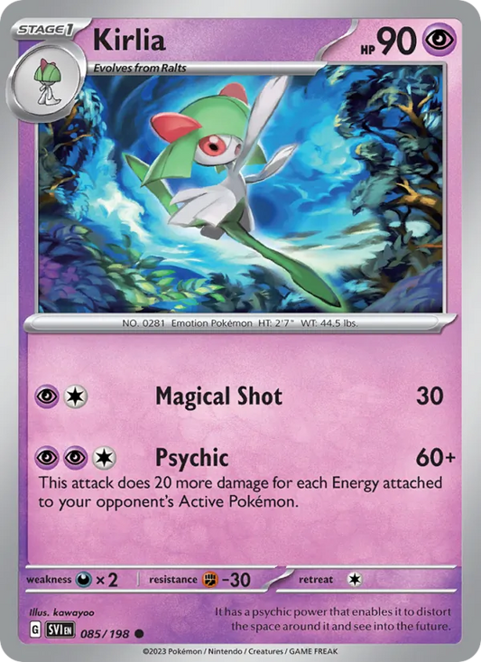 Kirlia Normal 085/198 Scarlet & Violet Pokémon Card
