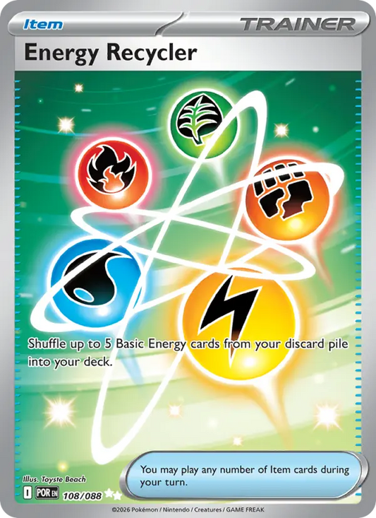 Energy Recycler Holo 108/88 Perfect Order Pokémon Card