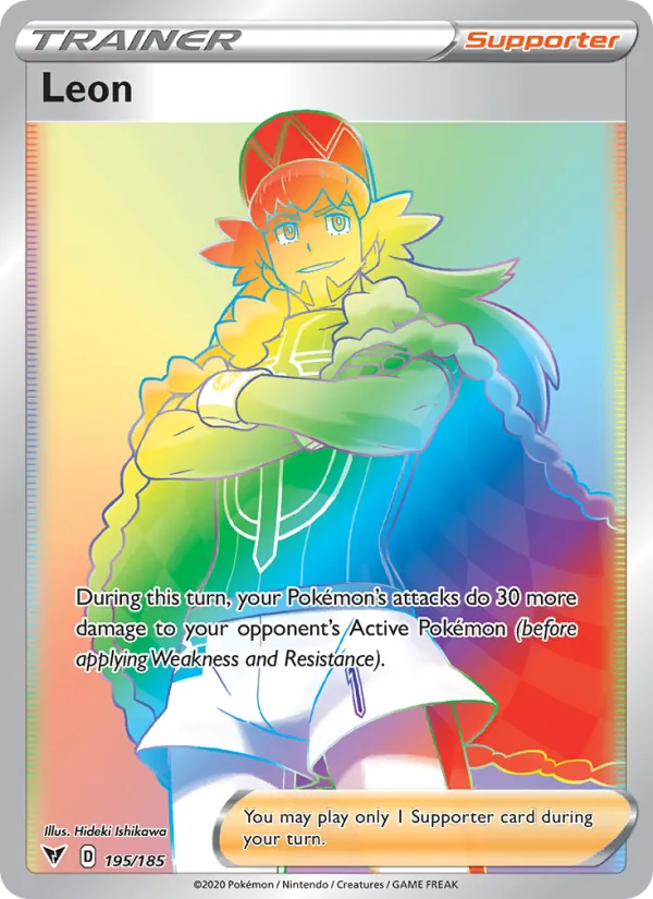 Leon Holo 195/185 Vivid Voltage Pokémon Card