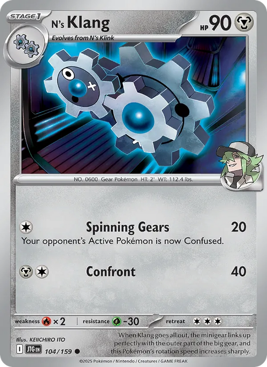 N's Klang Normal 104/159 Journey Together Pokémon Card