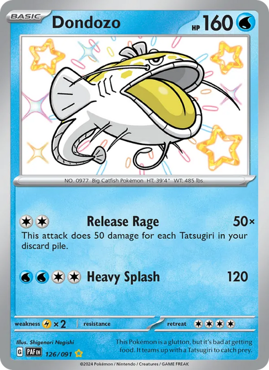 Dondozo Holo 126/91 Paldean Fates Pokémon Card