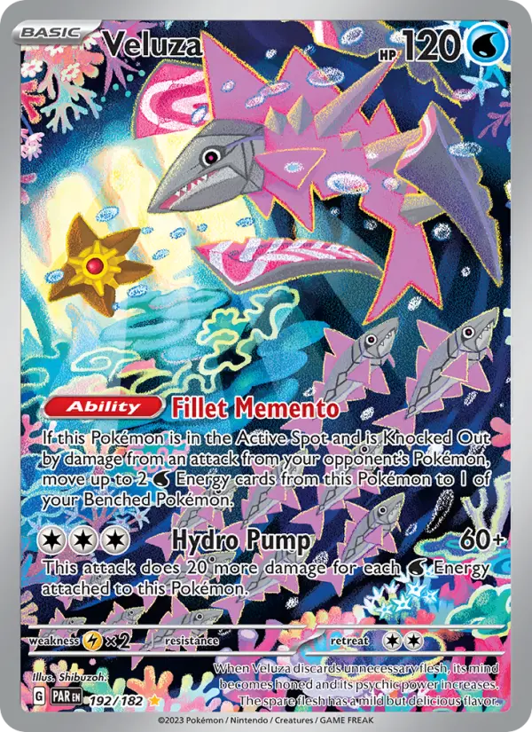 Veluza Holo 192/182 Paradox Rift Pokémon Card