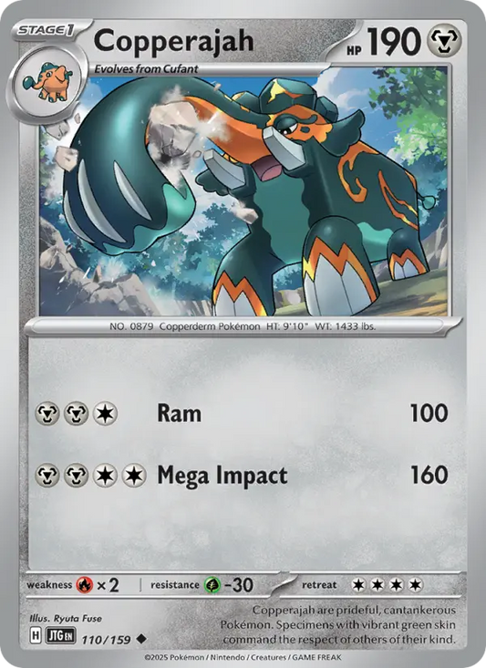 Copperajah Reverse Holo 110/159 Journey Together Pokémon Card