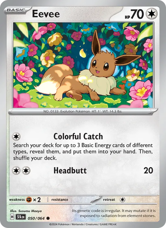 Eevee Normal 050/64 Shrouded Fable Pokémon Card