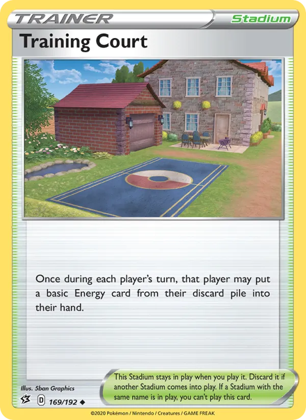 Training Court Reverse Holo 169/192 Rebel Clash Pokémon Card