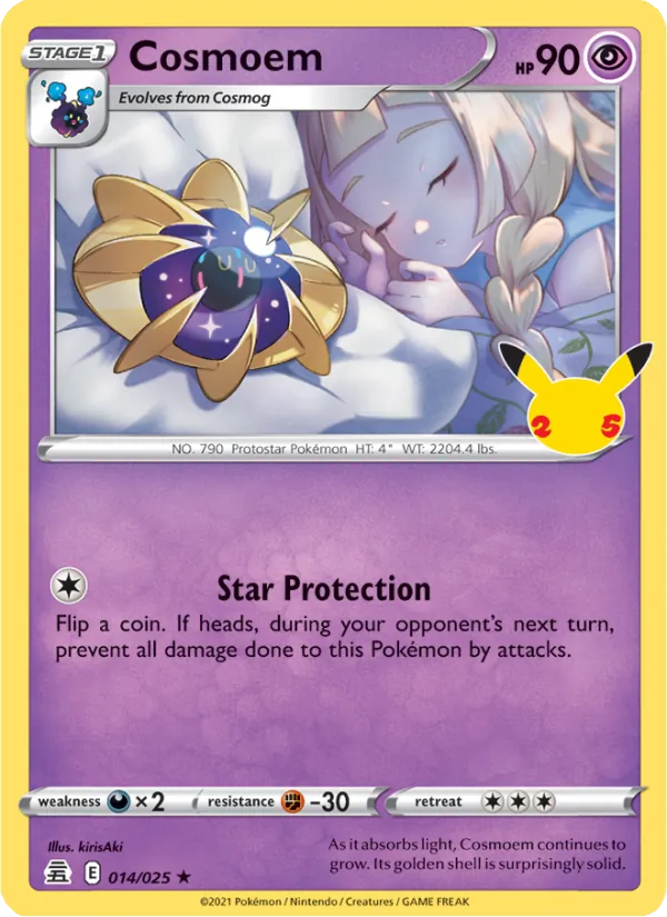 Cosmoem Holo 014/25 Celebrations Pokémon Card