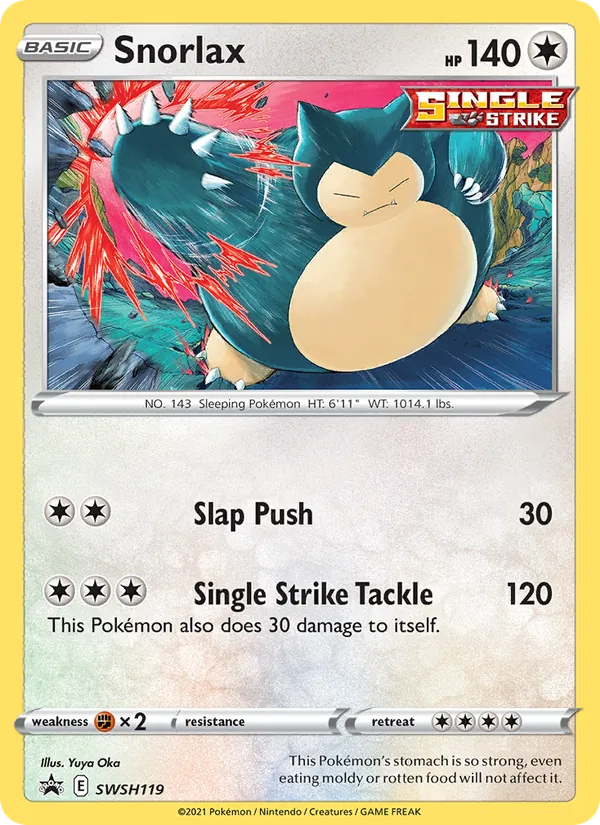 Snorlax Holo WH119/307 SWSH Black Star Promos Pokémon Card