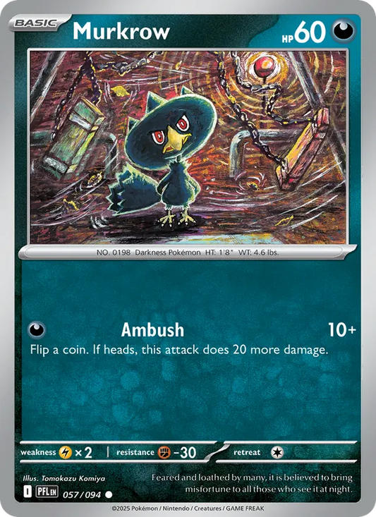 Murkrow Normal 057/94 Phantasmal Flames Pokémon Card