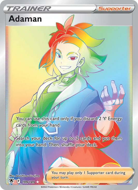 Adaman Holo 199/189 Astral Radiance Pokémon Card