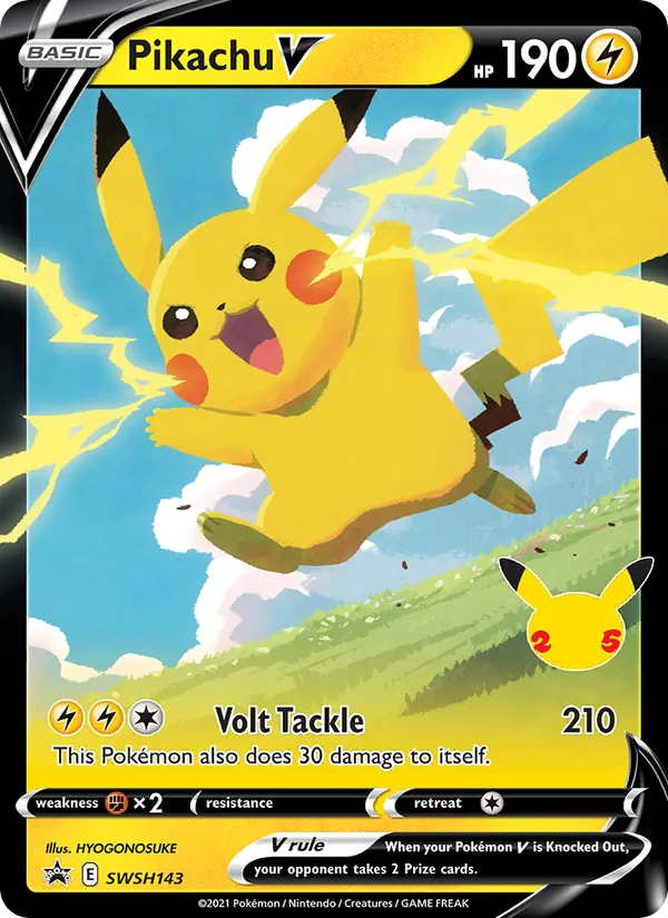 Pikachu V Holo WH143/307 SWSH Black Star Promos Pokémon Card