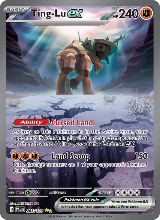 Ting-Lu ex Holo 263/193 Paldea Evolved Pokémon Card