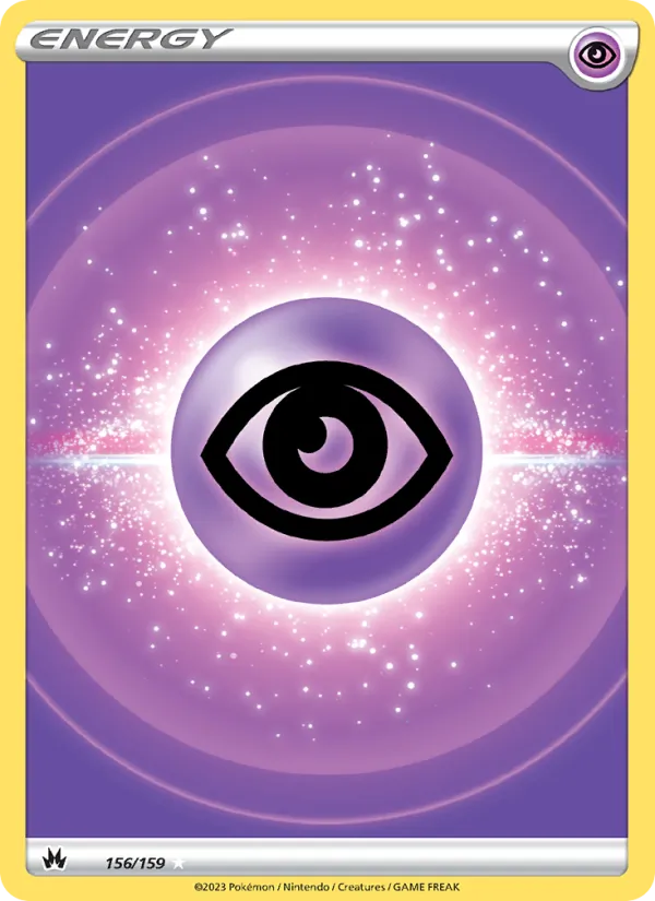 Psychic Energy Holo 156/159 Crown Zenith Pokémon Card
