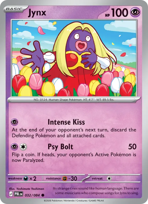 Jynx Reverse Holo 032/84 Pitch Black Pokémon Card